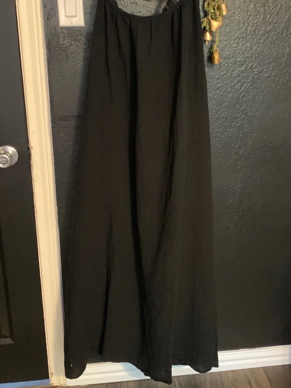 NWT XL/XXL Sol Angeles cotton gauze black dress - ties in back summer vibes - Picture 8 of 15